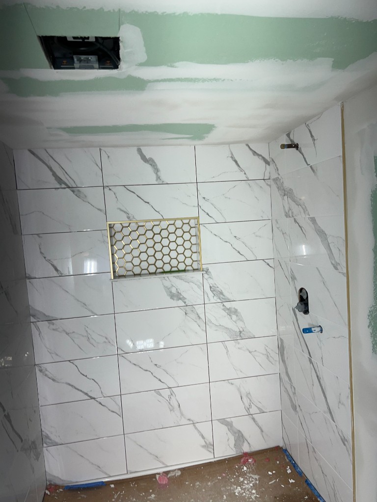 Shower Niche Installation - After