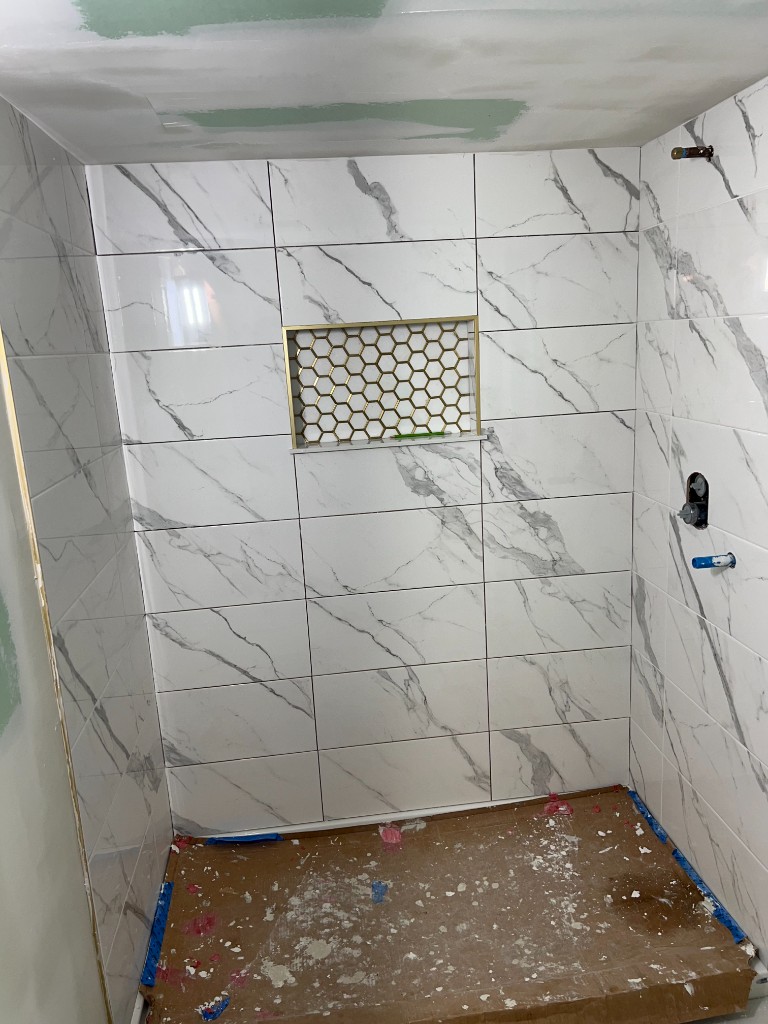 Shower Tiling Detail - After