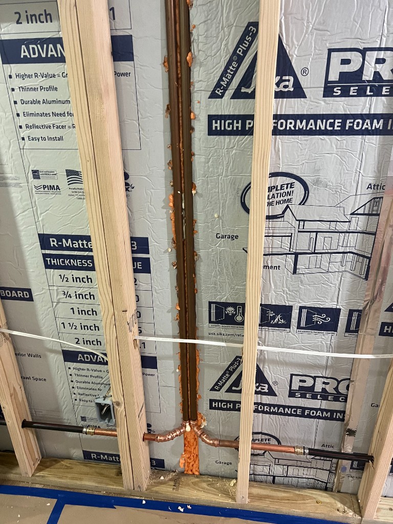 Shower Plumbing - After